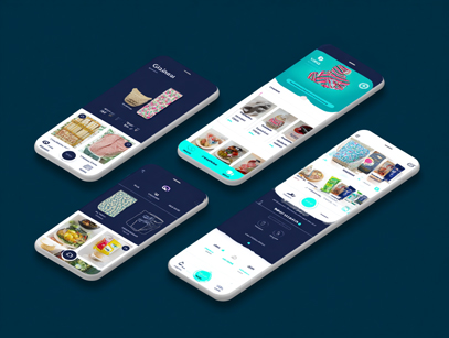 Digital marketplace interface representing Bibia.ai